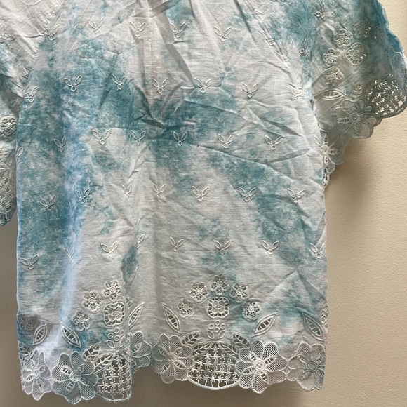 New Women’s Anthropologie Embroidered Tie-Dye Blouse!!🔥🔥🔥 - Picture 11 of 15